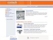 Tablet Screenshot of costechanalytical.com